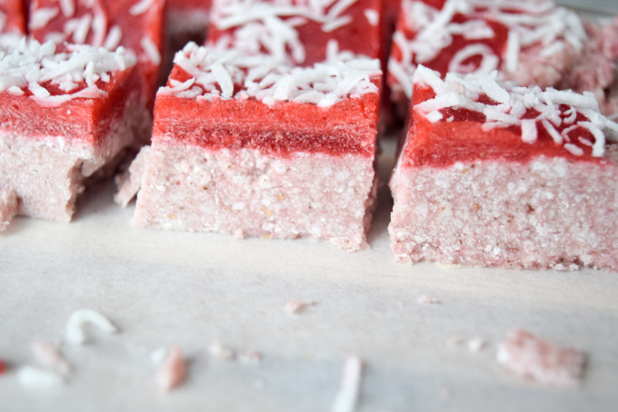 Coconut Strawberry Fudge. Nadina's Kitchen