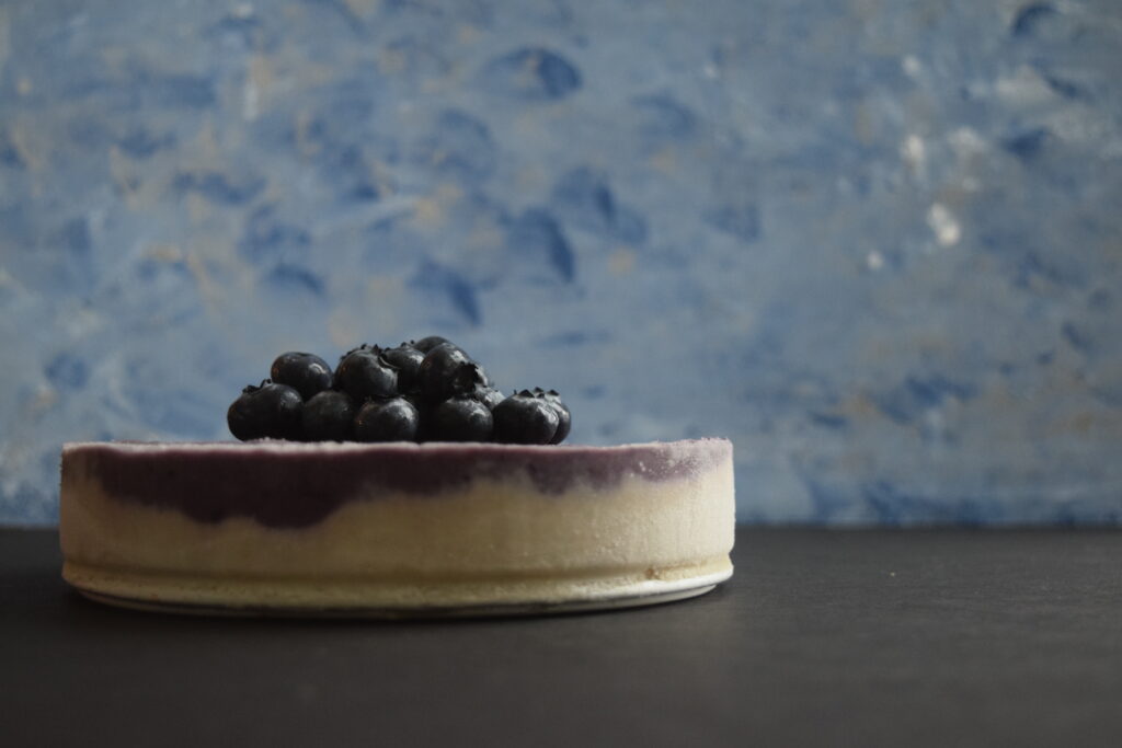 Vegan Blueberry Açai Cheesecake