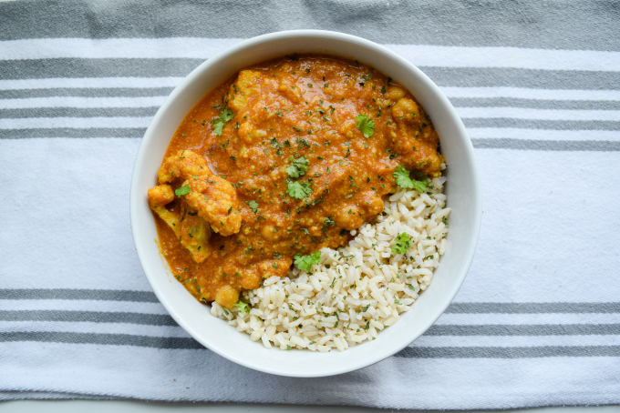 Cauliflower and Chickpea Curry