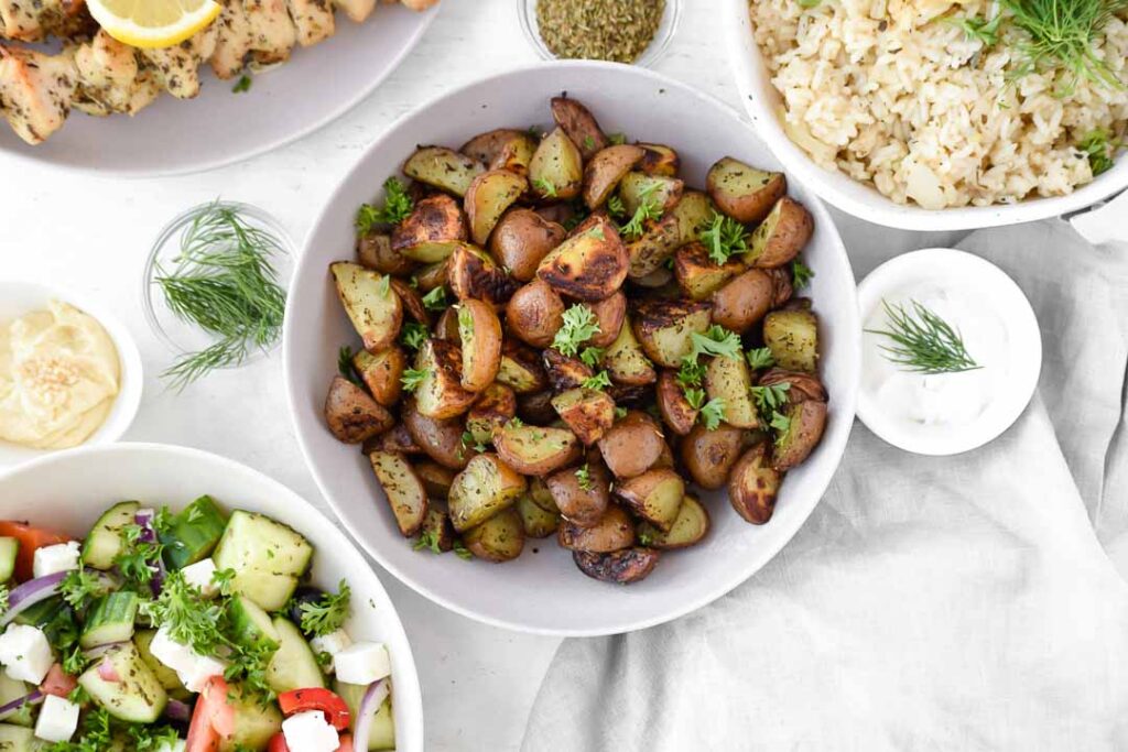 Greek Roasted Red Potatoes